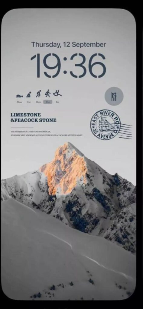 4K Limestone Mountain Wallpaper Mockup: See how this breathtaking image transforms your phone screen.