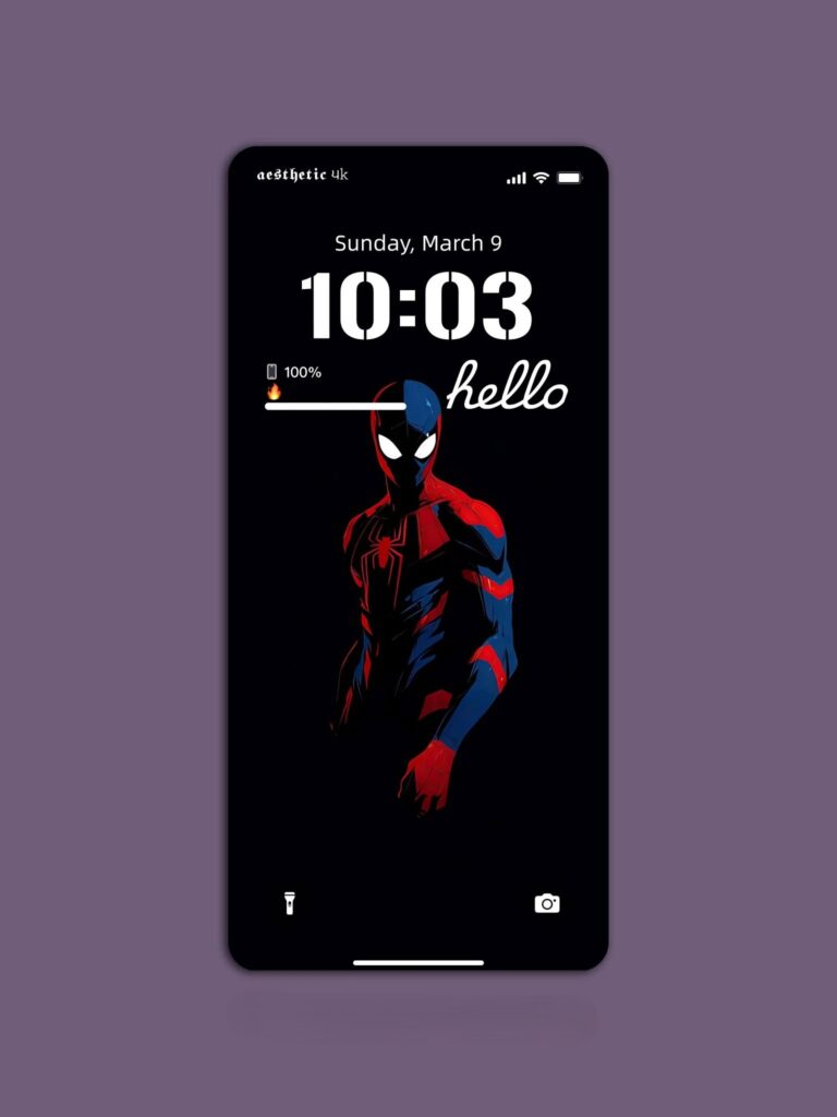 4K Dark Spiderman Wallpaper Mockup: See how this stunning wallpaper looks on an iPhone.